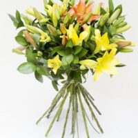 Orange and Yellow Lilies Bouquet