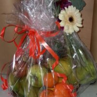 Fruit Hamper with Flowers
