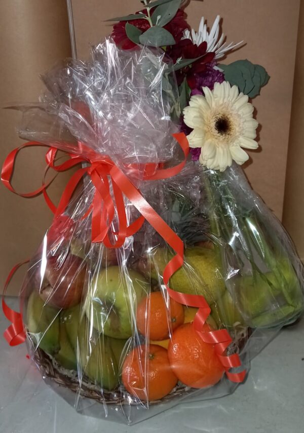 Fruit Hamper with Flowers